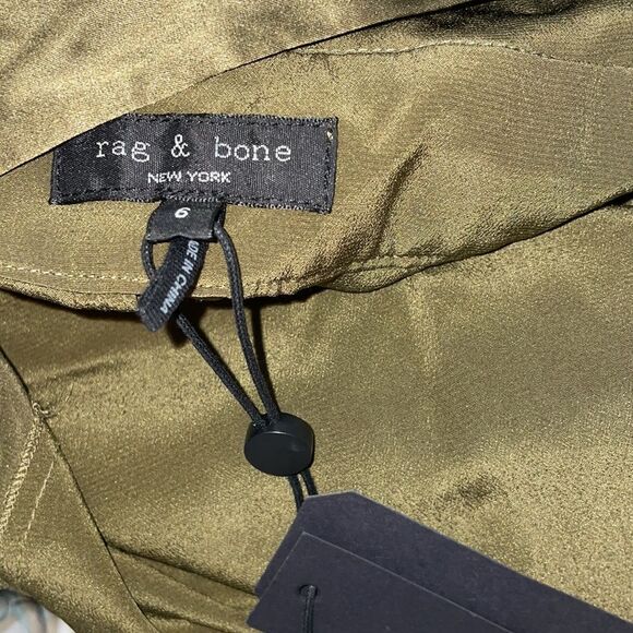NWT 550.00 RAG & BONE ARMY SCARLET JUMPSUIT NEW SIZE 6 (MEDIUM) DARK OLIVE - Picture 9 of 10